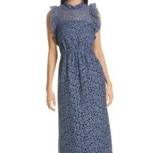 Elegant Blue Kate Spade Lace A Line Dress size 2